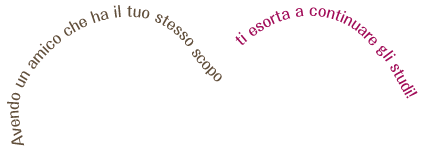 
	    	Avendo un amico che ha il tuo stesso scopo e ti esorta a continuare gli studi.	    	